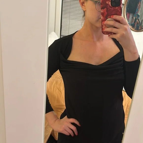 Banana Republic Black Boatneck Blouse - Picture 5 of 5